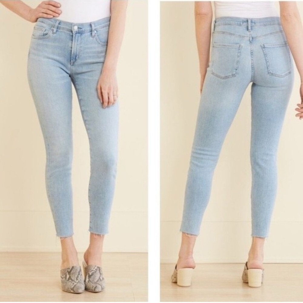 Agolde Sophie Raw Hem High Rise Crop Jeans Size 26